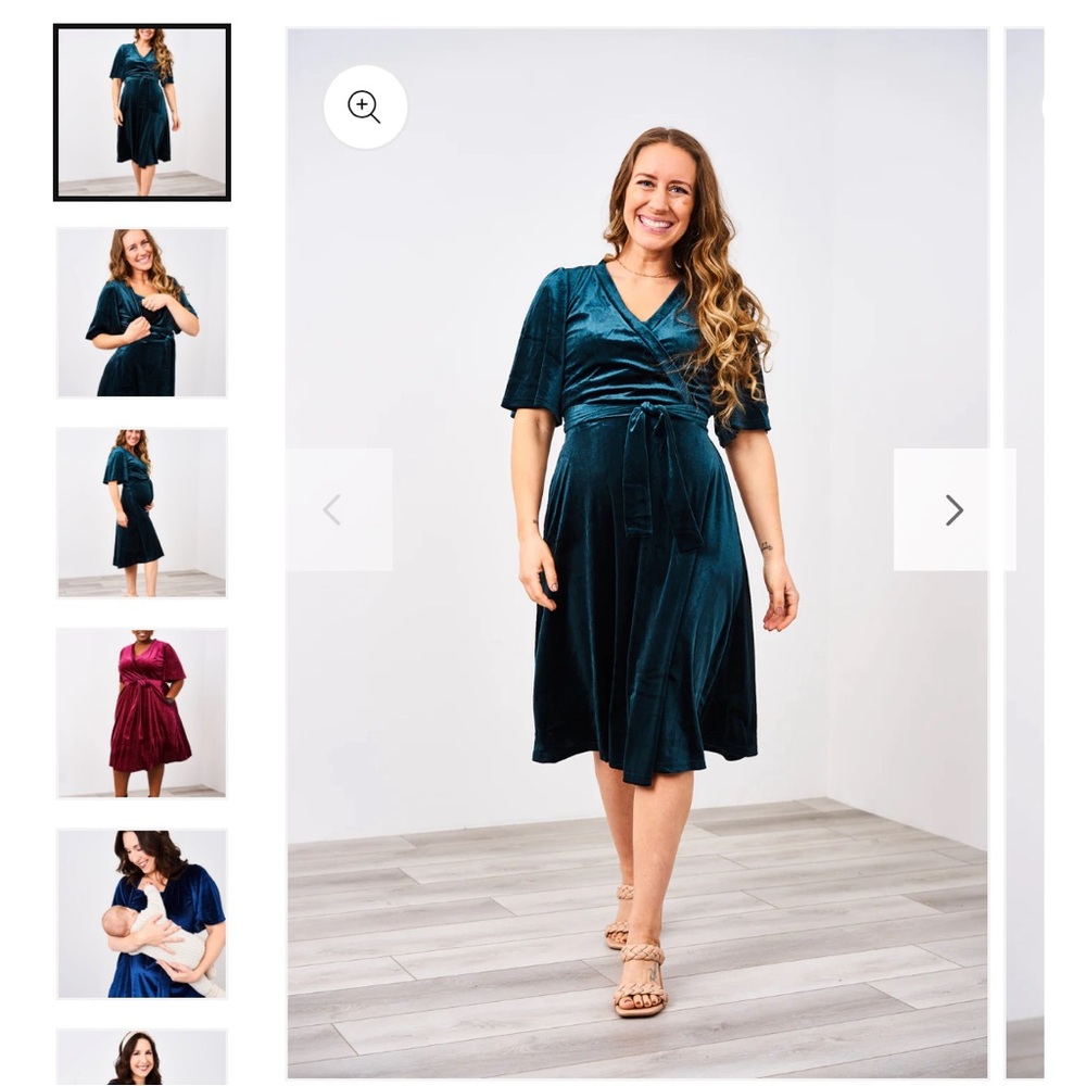 Latched Mama Velour Nursing Dress